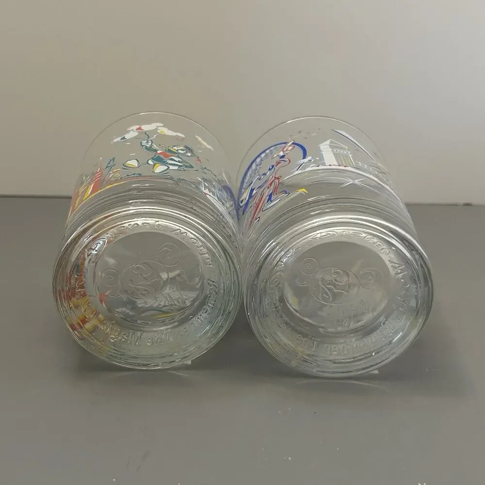 Vintage Walt Disney World 25th Anniversary Remember The Magic Set of 2 Glasses